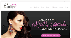 Desktop Screenshot of couturesalonandspatique.com