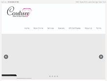 Tablet Screenshot of couturesalonandspatique.com